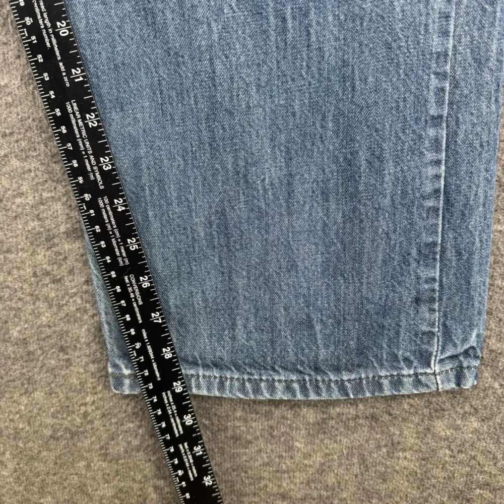 Levis 569 Loose Straight Jeans Mens 38 Medium Wash Blue Denim  Rugged Relaxed